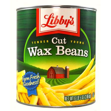 LIBBY Bean Libby Fancy Wax Cut 4 Sieve 101 oz., PK6 F003710096216